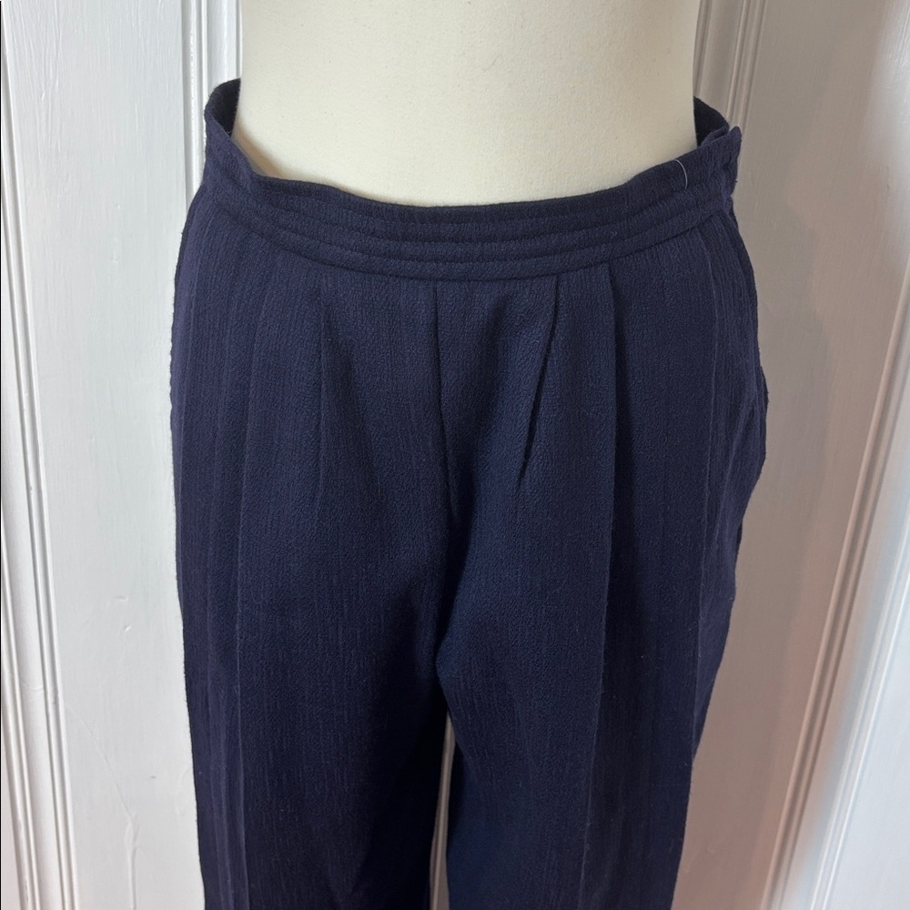 Vintage Navy Blazer & Pants Set – Soft Tailored Two-Piece - Size M to L - Picture 11 of 13